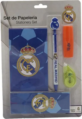 Immagine prodotto di Set Real Madrid con quaderno scolastico