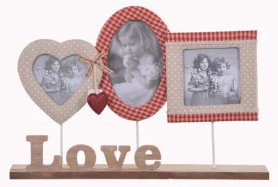 Immagine prodotto di Portafoto da Tavolo con Cuori x 3 H 40 cm
