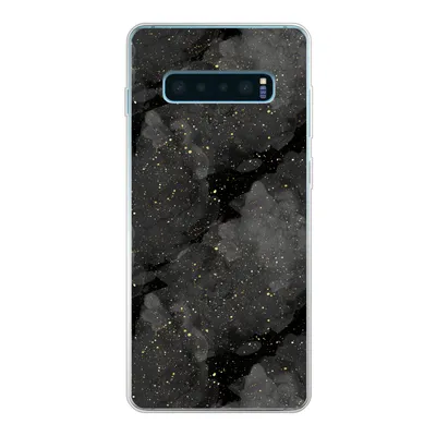 Produktbild von MuchoWow® Handyhülle Schutzhülle Hülle für Samsung Galaxy S10 Lite Marmor - Glitter - Gold - Schwarz - Muster Silikon Softcase Handy Hülle - Schutz