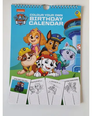 Immagine prodotto di Colora il tuo calendario Paw Patrol