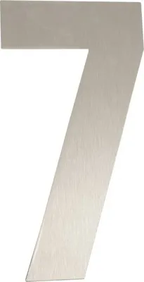 Produktbild von Hausnummer Edelstahl satiniert 7" 160 mm"