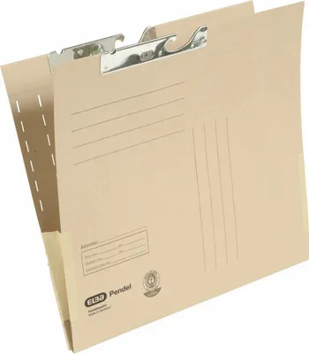 Produktbild von Pendeltasche A4 230g/qm Natronkarton naturbraun Packung mit 50 Stück