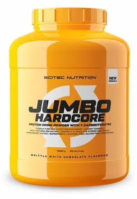 Produktbild von Scitec Jumbo Hardcore 3060g - Krokant weiße schokolade