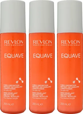 Produktbild von Revlon Equave 3 x 200 ml Curls Definition Instant Detangling Conditioner für locken Set