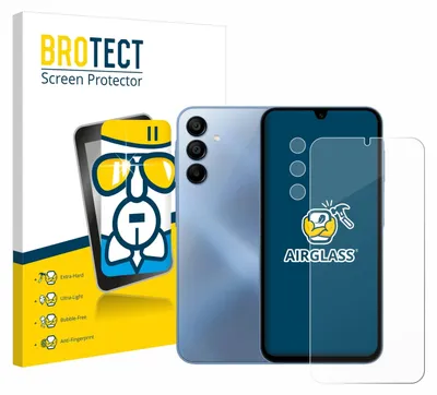 A product shot of a screen protector packaging and the screen protector itself, alongside a smartphone.