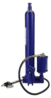 Image de Cric hydraulique/pneumatique à long levier, capacité de charge de 8 tonnes, hauteur de 60 cm, longueur de poignée de 20 cm,manuelle, construction robuste en acier