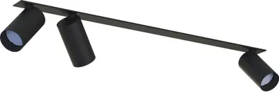 Produktbild von Spot Lampe Aluminium Metall GU10 verstellbar Schwarz 3-flammig länglich Modern Strahler