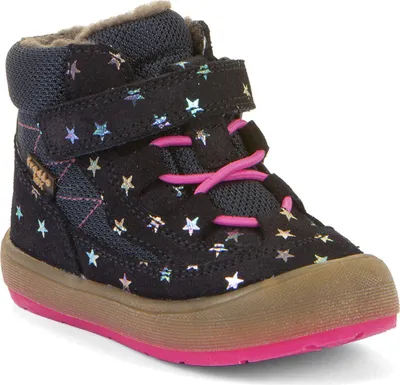 Produktbild von Froddo FroddoTex Ollie Lumi Wool Mädchen Wasserdichte Winterschuhe Dunkelblau (Stars), G2110153-4