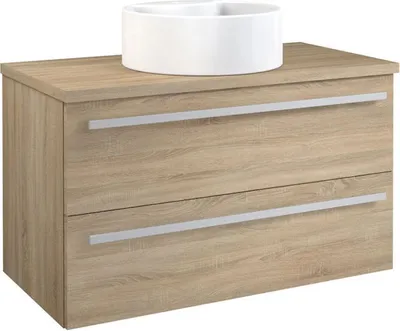 Produktbild von Waschtischunterschrank Bidar 60, Farbe: Eiche – 53 x 90 x 45 cm (H x B x T)