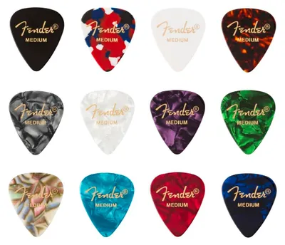 Obrázok produktu pre Fender 351 Shape Celluloid M 12 Trsátko / Brnkátko