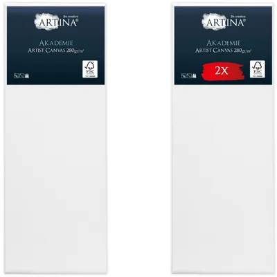 Productafbeelding van Artina Keilframe canvas, Academie kwaliteit, 60x160 cm, set van 2