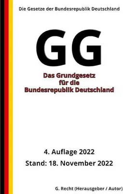 Produktbild von Das Grundgesetz für die Bundesrepublik Deutschland - GG, 4. Auflage