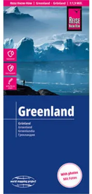 Zdjęcie produktu dla Mapa Grenlandii wydana przez Reise Know-How | Grenlandia (1:1 900 000)