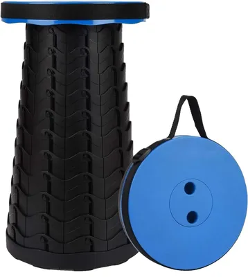 Image de Tabouret télescopique, léger, forte capacité de charge, bleu