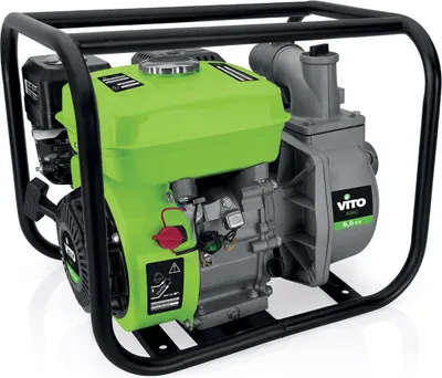 Image de Pompe à eau thermique 5.5 CV 163 cm³ Motopompe Autonomie 3h Débit 30m³/h Raccord 50 mm VITO