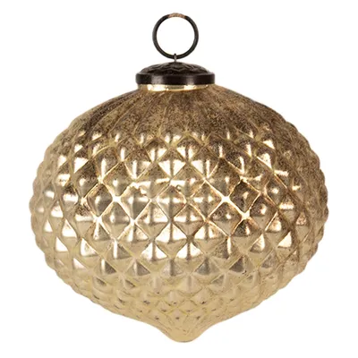 Produktbild von Clayre & Eef Weihnachtskugel Ø 15x15 cm Goldfarbig Glas