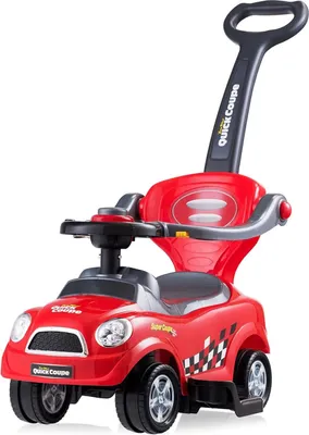 Produktbild von GOPLUS Kinder Rutschauto, Rutschfahrzeug mit Schiebestange, abnehmbaren Sicherheitsbügel & Rückenlehne, Schiebeauto mit Hupe, verstecktem Stauraum