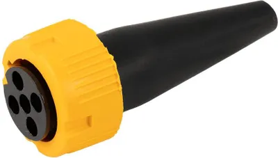 Produktbild von Mantes 5-Pin Bajonettstecker gelb links 12 V für Anhängerrückleuchten Set mit Stiften Gehäuse Mutter als Ersatzteil für Abschleppwagen