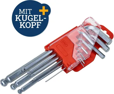 Produktbild von Filmer Premium 49304 Innensechskant-Schlüsselset 9-tlg.