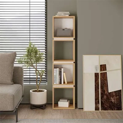 Obrázok produktu pre Knižnica Houseland Lofty 4 zafírový dub/biela