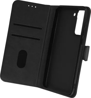 Produktbild von Avizar, Etui Kunstleder mit Standfunktion für Samsung Galaxy S21 FE, Schwarz