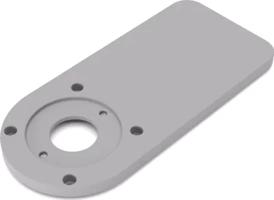 Produktbild von PRIWAS Adapterplatte XL passend für Ryobi RTR18 | Vergrößerte Gleitplatte für Kopierhülsen passend für Ryobi Kantenfräsen