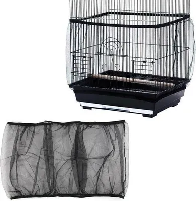 Obrázek produktu pro Univerzální kryt na ptačí klec, nylon, černý, prachotěsný, snadno se čistí