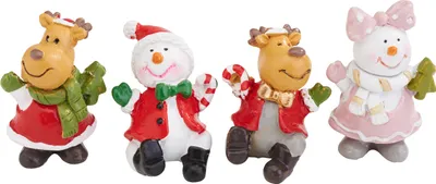 Produktbild von VBS Figuren "X-Mas Greetings", 4 Stück