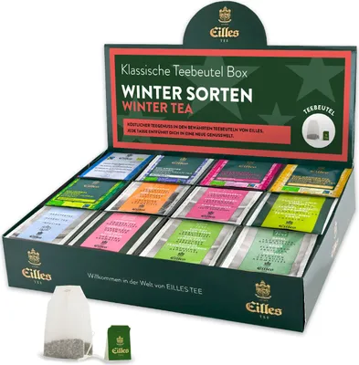 Produktbild von WINTER Mischbox mit 12 Sorten EILLES Teebeutel für die festliche Jahreszeit