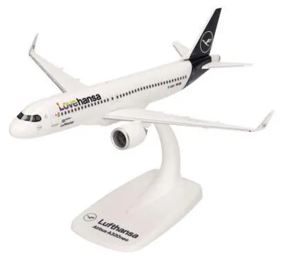 Obrázok produktu pre Herpa Snap Wings 1:200 Airbus A320neo Lufthansa Lovehansa 613880