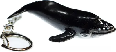 Produktbild von Buckelwal Schlüsselanhänger Miniblings Anhänger Ozean Walfisch Wal schwarz