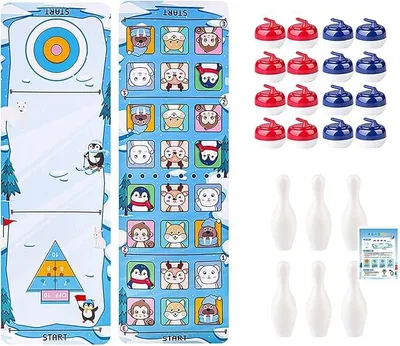 Productafbeelding van 2026 Tafelspel | Competitief, opvouwbaar puzzelspel voor feesten | Geschikt voor het hele gezin | Voor volwassenen (Blauw, 40X120cm)