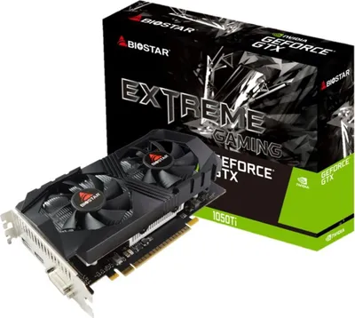 Obrázok produktu pre Biostar GeForce GTX1050Ti, GeForce GTX 1050 Ti, 4 GB, GDDR5, 128 bit, 7680 x 4320 px, PCI Express 3.0