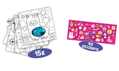 Zdjęcie produktu dla SES Creative 00114, Chłopak, dziewczyna, Naklejki w zestawie, Zestaw kolorowanek