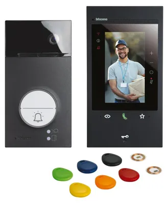 Produktbild von BTicino Video-Sprechanlagen-Set Flex'ONE Video LINEA3000+ Classe300EOS