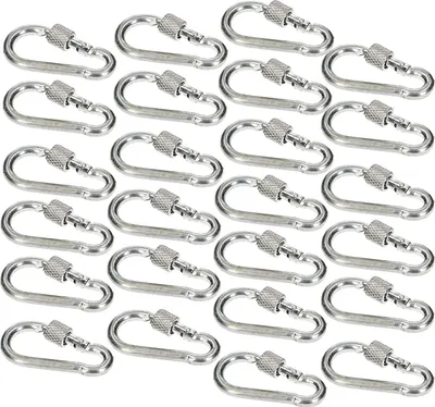 Obrázek produktu pro KOTARBAU® Sada 25 hasičských karabin se šroubovacím zámkem pro lana 40x4 mm Odolné hasičské karabiny pro lanyardy