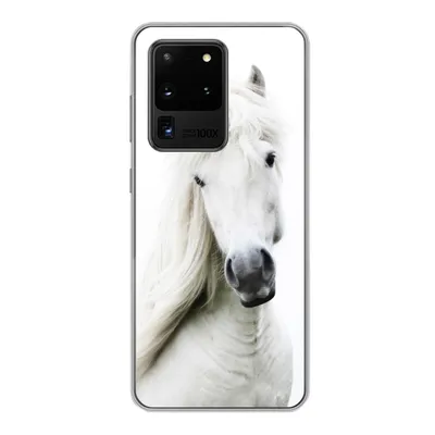 Produktbild von MuchoWow® Handyhülle Schutzhülle Hülle für Samsung Galaxy S20 Ultra Pferde - Nutztiere - Mähnen Silikon Softcase Handy Hülle - Karteninhaber