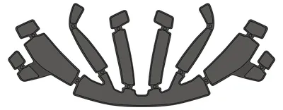 Produktbild von iXS Innenpolster Trigger FF Mips , M/L