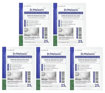 Imagen del producto de Mascarilla hidro-gel con plasma de iones y agua, Dr. Melaxin, 5 unidades