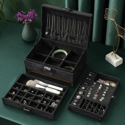 Productafbeelding van Soulima 22262 Sieradendoos, organizer voor sieraden, zwart