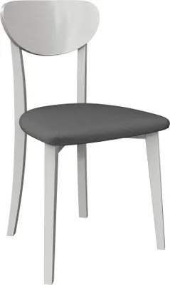 Produktbild von MIRJAN24 Stuhl Hugo New VII, Esszimmerstuhl aus Buchenholz, 47x48x86 cm (Holzfarbe: Weiß, Stofffarbe: Kronos 22)