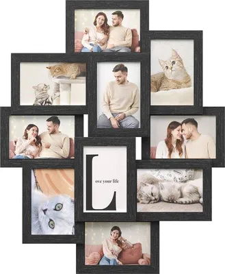 Produktbild von Famanu Fotoliste Collage für 10 Fotos 10 x 15 cm - Schwarz