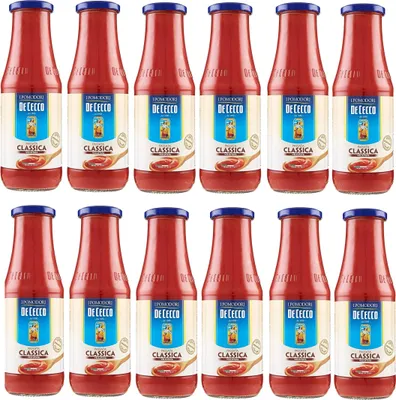 Produktbild von 12x De Cecco Passata di Pomodoro Tomatenpaste Tomaten sauce 100% Italienisch 700g