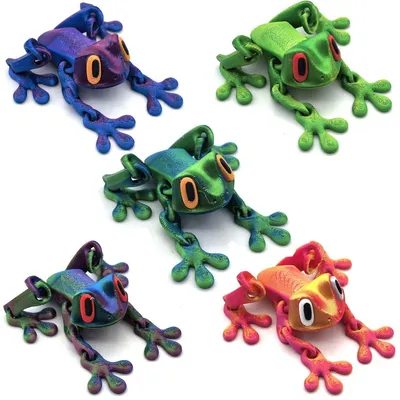 Produktbild von 3D Kühlschrankmagnete Frosch – 5er-Set lustige Tiermagnete, Whiteboard-Magnete für Zuhause & Büro