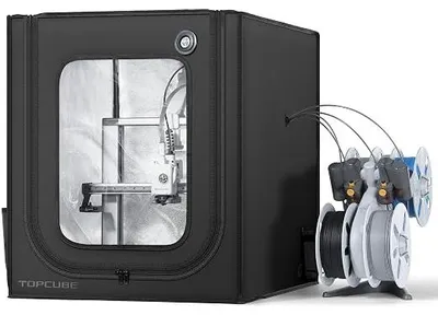 Produktbild von 3D Drucker Gehäuse für Bambu Lab A1, 3D Drucker Abdeckung mit LED Licht, TOPCUBE Konstante Temperatur 3D Pinter Enclosure 550 * 600 * 670 mm