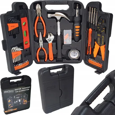 Produktbild von Kraft&Dele 129El. Crv Werkzeugsatz Im Koffer Mit Schlüsseln Und Schraubendrehern