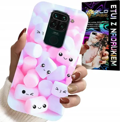 Obrázok produktu pre Puzdro Pre Xiaomi Note 9 - Sladký Marshmallow Vzor, Puzdro, Zadná Strana