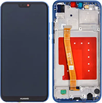 Produktbild von Display für Huawei P20 Lite 2018 LCD + Rahmen Blau Touch