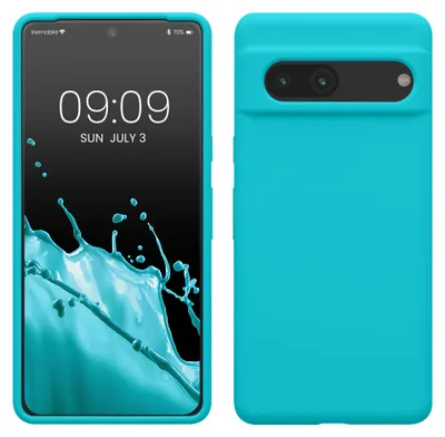 Produktbild von kwmobile Handyhülle für Google Pixel 7 Hülle, für Pixel 7 Case - Hülle Silikon - kabelloses Laden - Cool Glacier