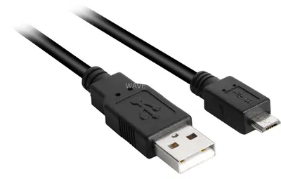 Obrázek produktu pro Sharkoon 1.5m, Micro-USB2.0-B/USB2.0-A, 1,5 m, USB A, Micro-USB B, USB 2.0, Samec/samec, Bílá